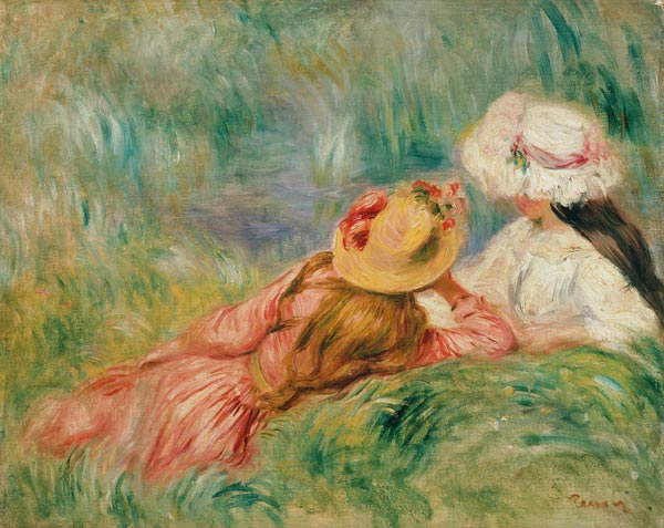 Young Girls at the Water - Pierre-Auguste Renoir