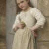 Yvonne sur le pas de la porte - William Bouguereau - Reproductions de tableaux et peintures haut de gamme