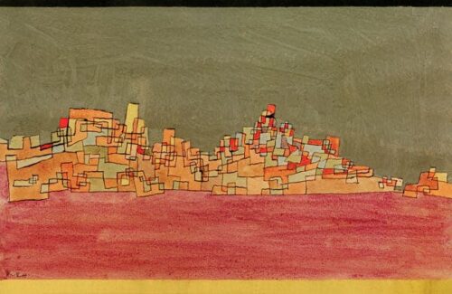 Ville de deux collines, 1927 - Paul Klee - Reproductions de tableaux et peintures haut de gamme