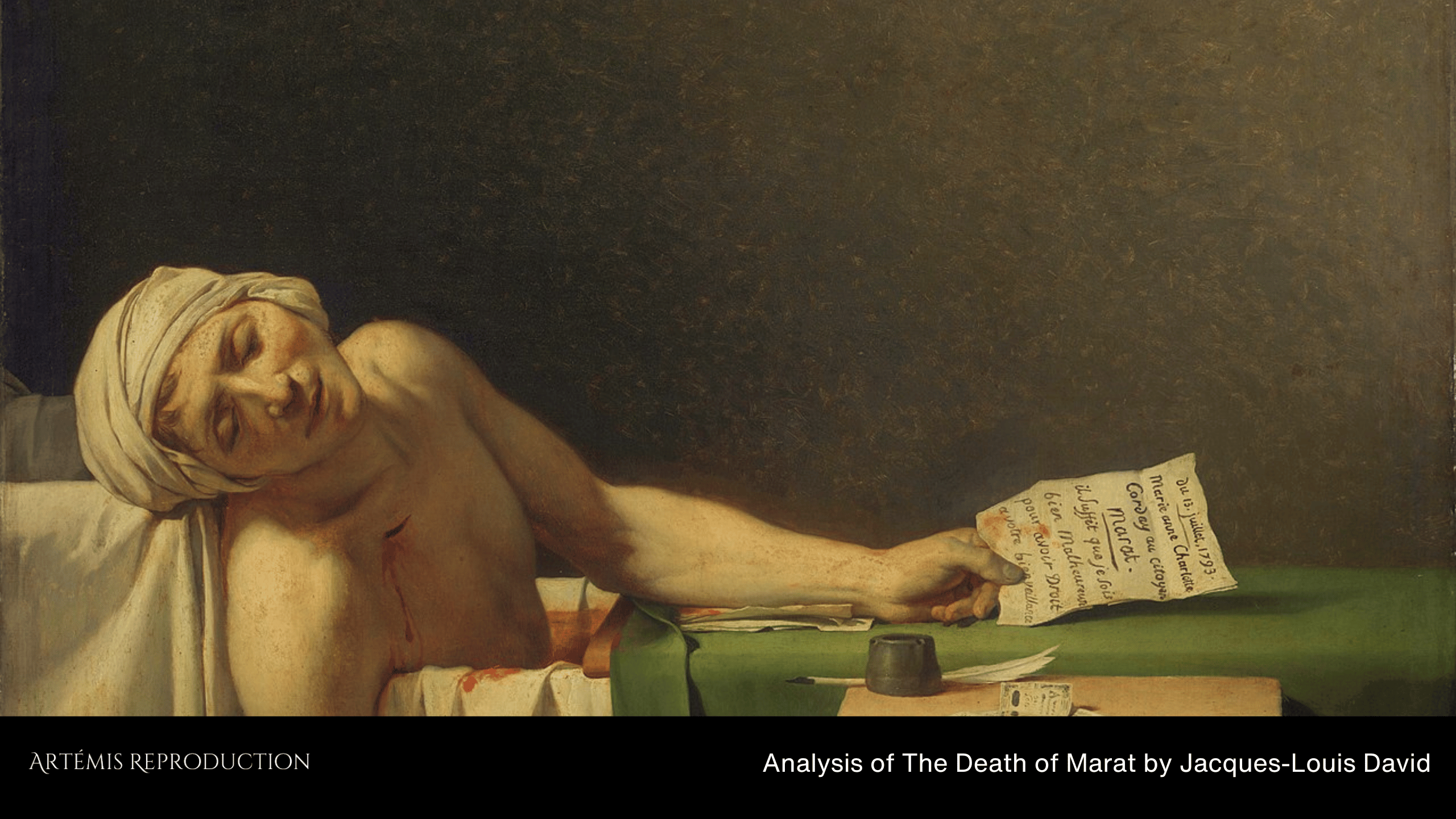 Analysis of The Death of Marat by Jacques-Louis David