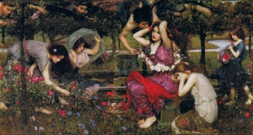 Flora and the Zephyrs – John William Waterhouse John William Waterhouse