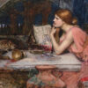 The White Feather Fan – John William Waterhouse John William Waterhouse 2