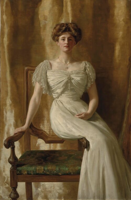 Portrait of The Honorable Mrs. Harold Ritchie – John Collier John Collier