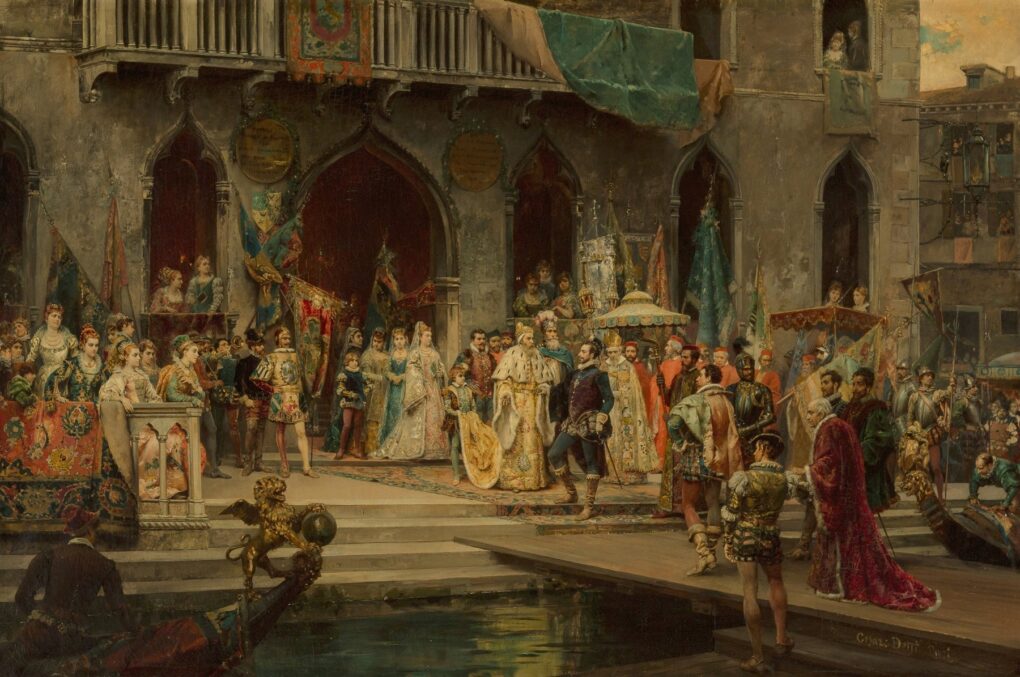 Henry III Received by Doge Muccinigo at the Foscari Palace – Cesare-Auguste Detti