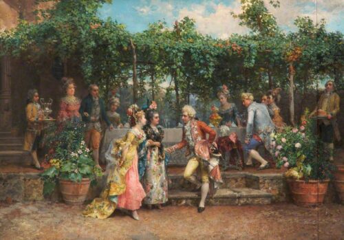 A Garden Party – Cesare-Auguste Detti Cesare-Auguste Detti