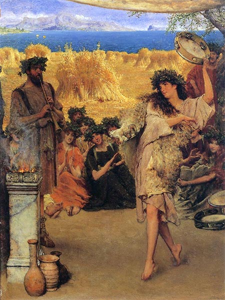 A Harvest Festival – Lawrence Alma-Tadema Lawrence Alma-Tadema