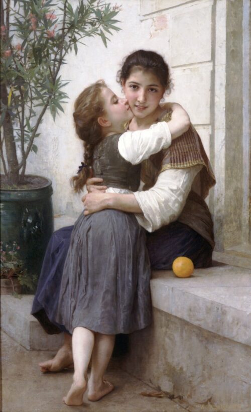 A Little Coaxing – William Bouguereau William Bouguereau