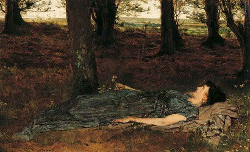 A Peep through the Trees – Lawrence Alma-Tadema Lawrence Alma-Tadema