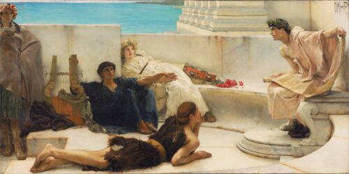 A Reading from Homer – Lawrence Alma-Tadema Lawrence Alma-Tadema