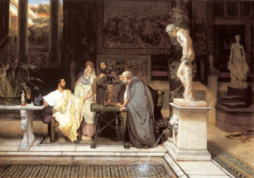 A Roman Art Lover – Lawrence Alma-Tadema Lawrence Alma-Tadema