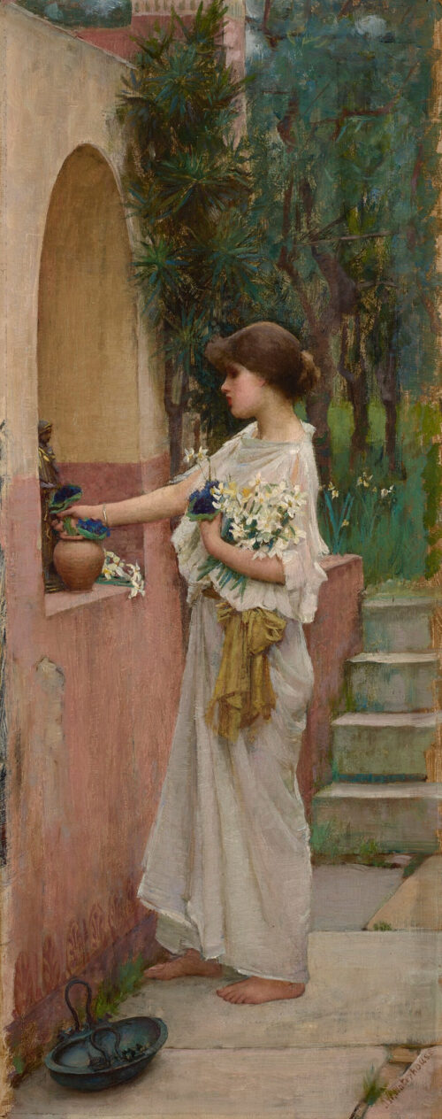 A Roman Offering – John William Waterhouse John William Waterhouse