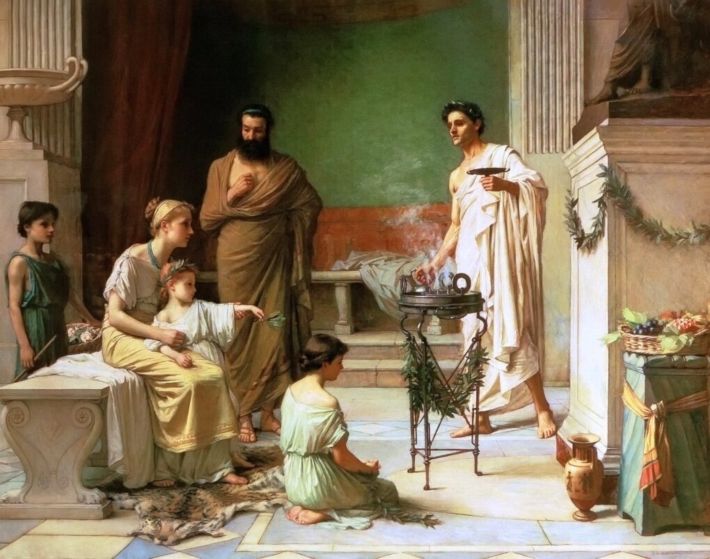 A Sick Child Brought into the Temple of Aesculapius – John William Waterhouse