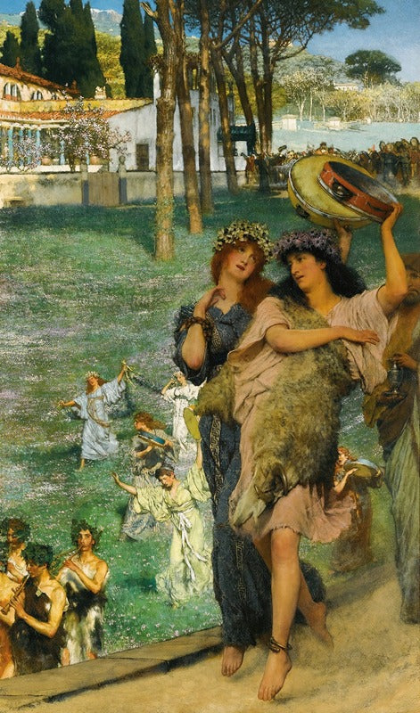 A Spring Festival (On The Road To The Temple Of Ceres) – Lawrence Alma-Tadema Lawrence Alma-Tadema