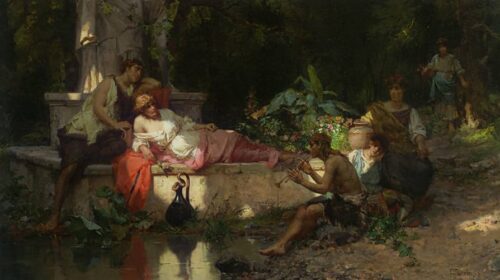 A Summer Idyll – Cesare-Auguste Detti Cesare-Auguste Detti