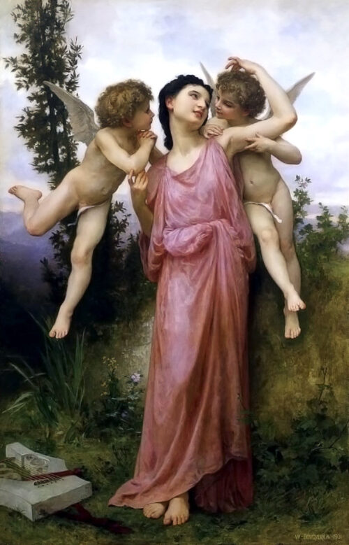 Affectionate Words – William Bouguereau William Bouguereau