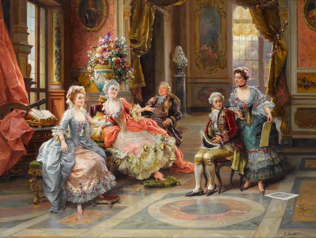 An Elegant Meeting – Cesare-Auguste Detti