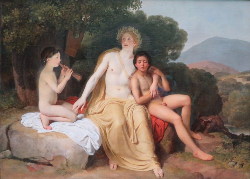 Apollo, Hyacinthus, and Cyparis Singing and Playing – Alexander Ivanov