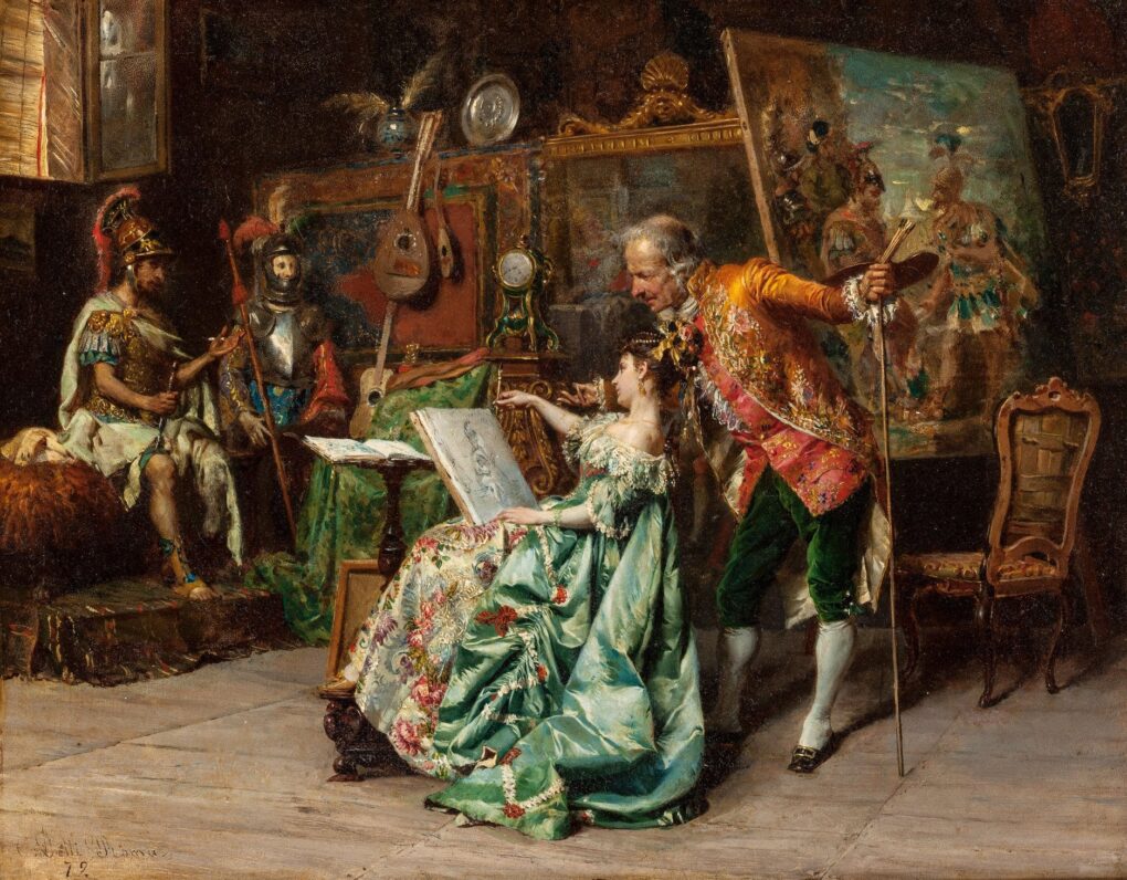 Art Lesson (In the Artist’s Studio) – Cesare-Auguste Detti