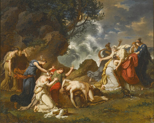 A Scene from Classical Mythology, Possibly Ceryx and Alcyone – Charles Meynier Charles Meynier