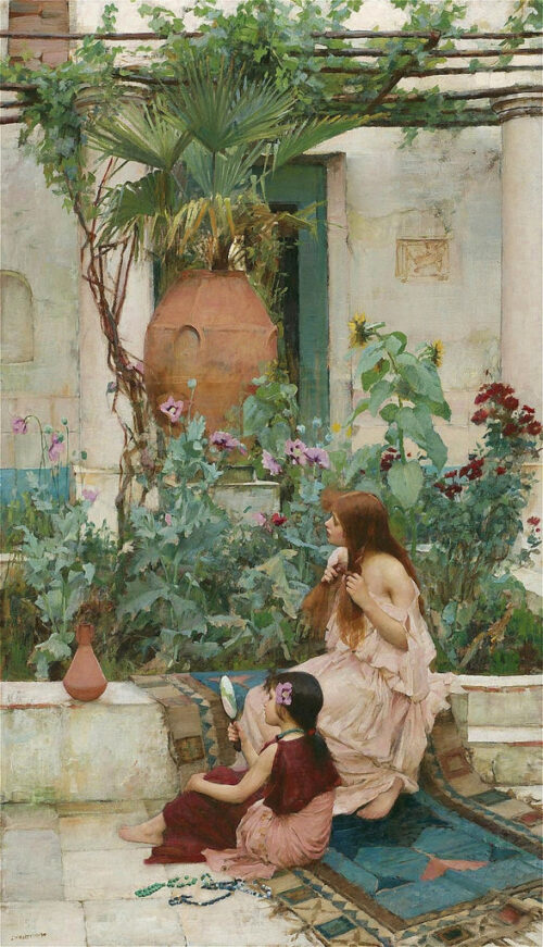 At Capri – John William Waterhouse John William Waterhouse