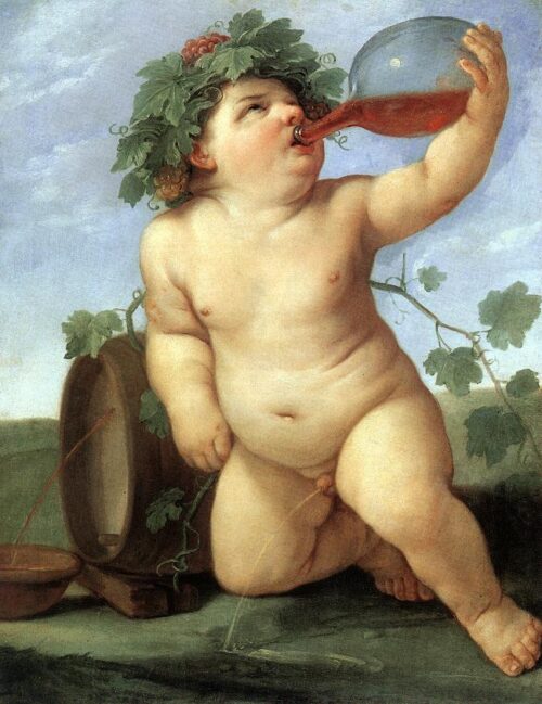 Bacchus Drinking – Guido Reni Guido Reni