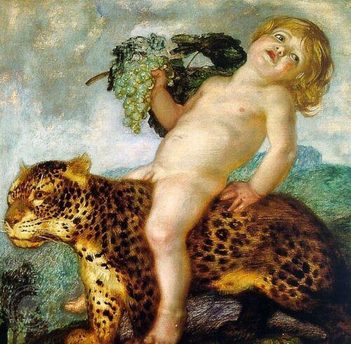 Boy Bacchus Riding on a Panther – Franz Von Stuck Franz von Stuck