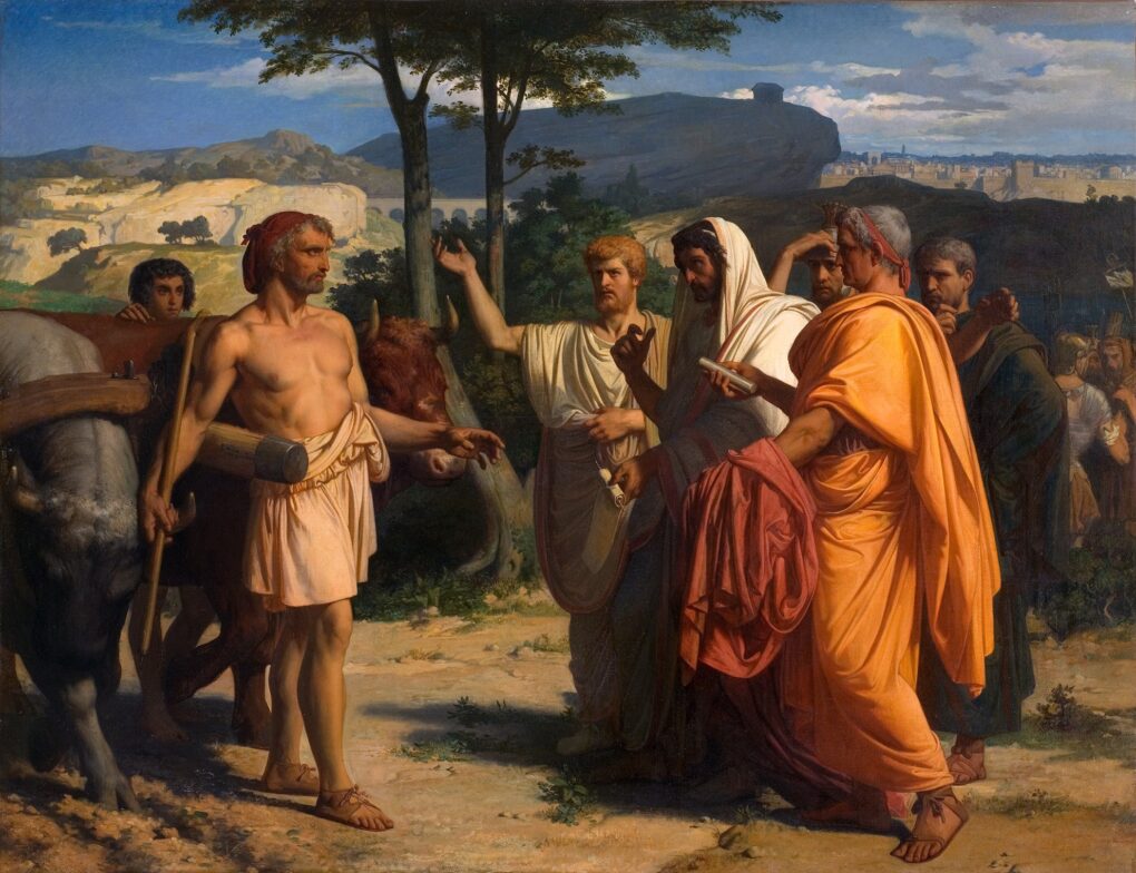 Cincinnatus Receiving the Ambassadors of Rome – Alexandre Cabanel