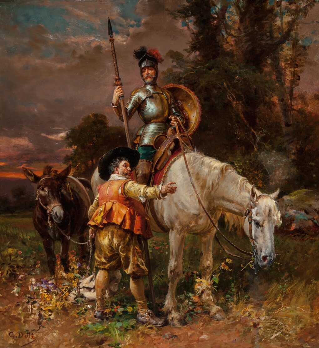 Don Quixote and Sancho Panza – Cesare-Auguste Detti