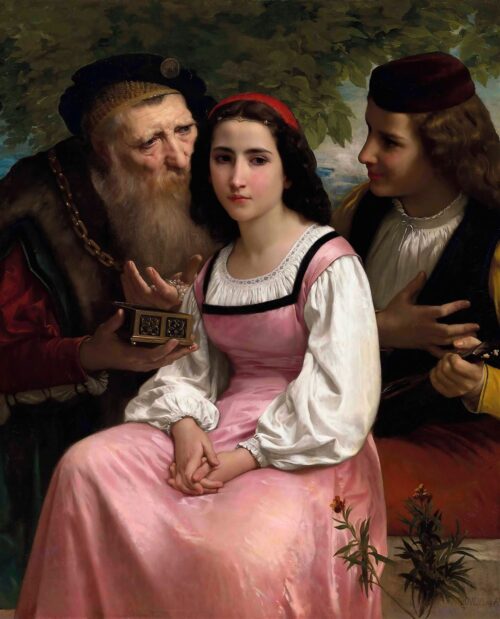 Between Wealth and Love – William Bouguereau William Bouguereau