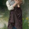 Fouesnant Girls Returning from the Market – William Bouguereau William Bouguereau