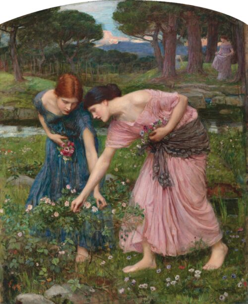 Gather Ye Rosebuds While Ye May” – John William Waterhouse John William Waterhouse