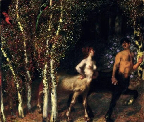 In the Enchanted Forest – Franz von Stuck Franz von Stuck