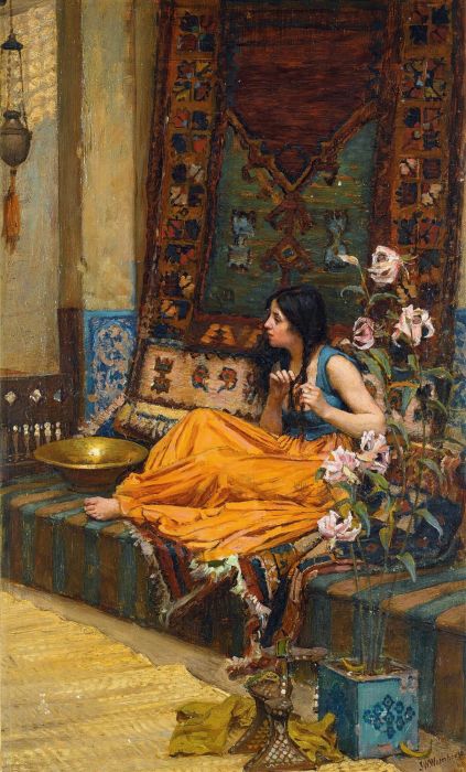 In the Harem, An Odalisque – John William Waterhouse John William Waterhouse