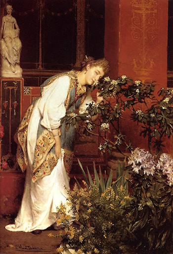 In the Peristyle – Lawrence Alma-Tadema Lawrence Alma-Tadema