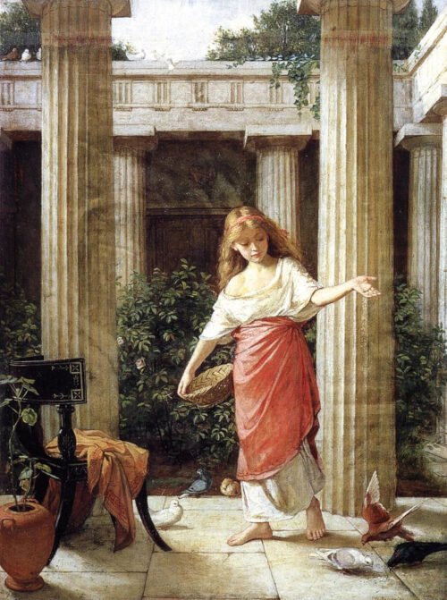 In the Peristyle – John William Waterhouse John William Waterhouse