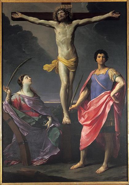 Jesus Christ Crucified between St. Catherine of Alexandria and St. Julius – Guido Reni Guido Reni