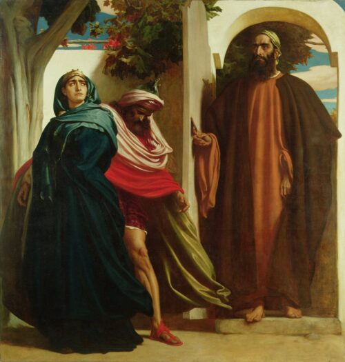 Jezebel and Ahab Confronted by Elijah – Frederic Leighton Frederic Leighton