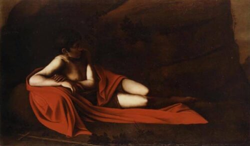 John the Baptist (Reclining Baptist) – Caravaggio Caravaggio