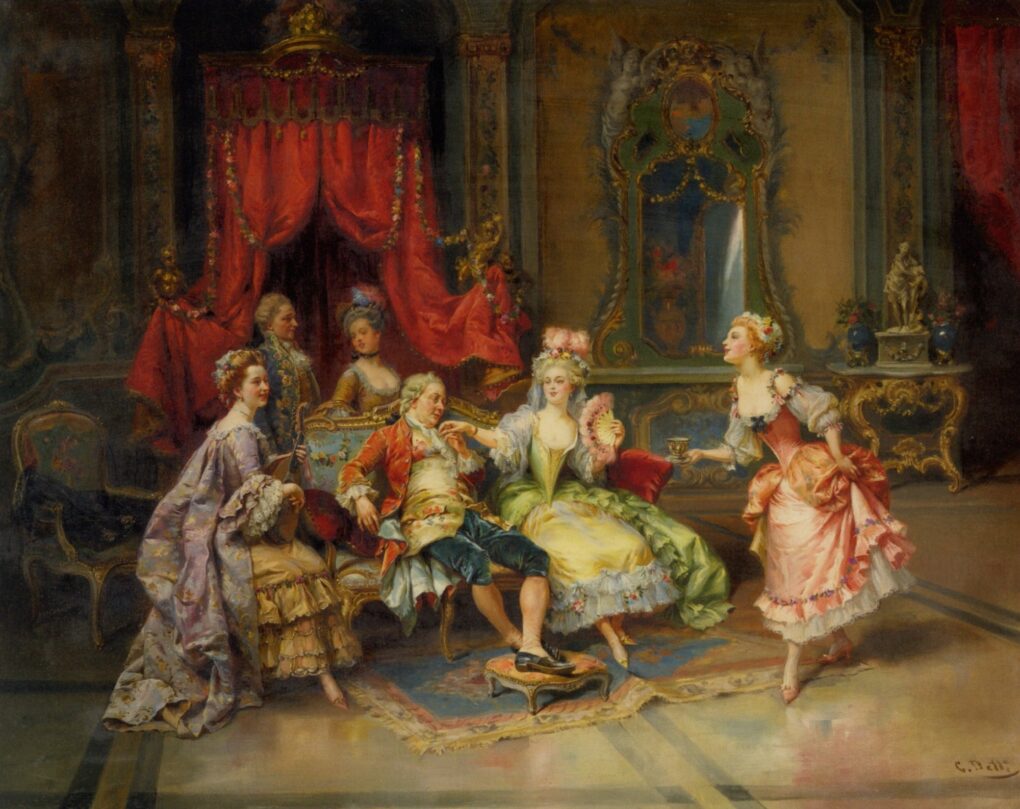 Louis XV in the Throne Room – Cesare-Auguste Detti