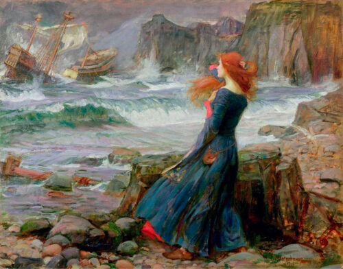 Miranda – The Tempest 2 – John William Waterhouse John William Waterhouse