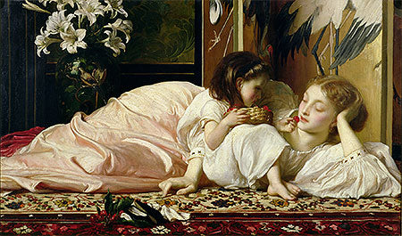 Mother and Child (Cherries) – Frederic Leighton Frederic Leighton