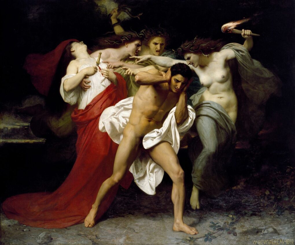 Orestes Pursued by the Furies – William Bouguereau