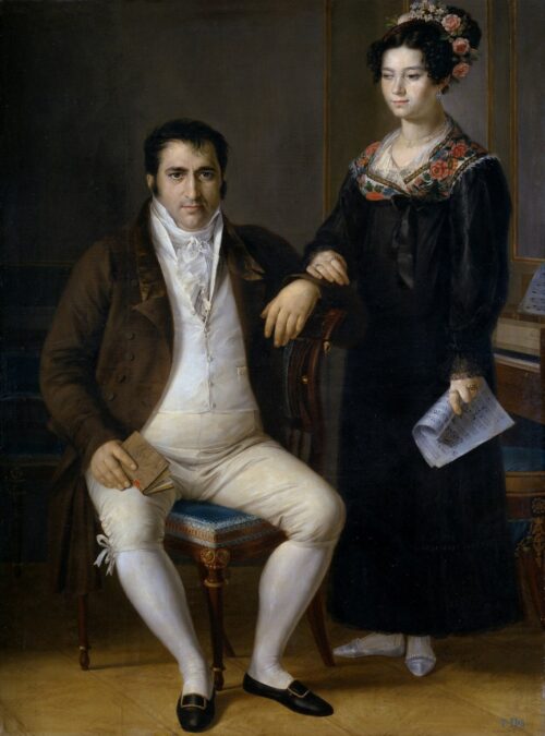 Pedro Benítez and His Daughter María de la Cruz – Rafael Tegeo Díaz Rafael Tegeo Díaz