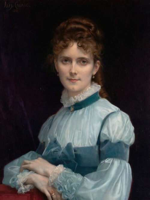 Portrait of Miss Fanny Clapp – Alexandre Cabanel Alexandre Cabanel