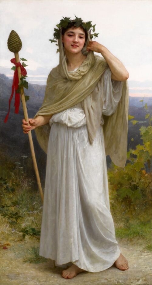 Priestess of Bacchus – William Bouguereau William Bouguereau