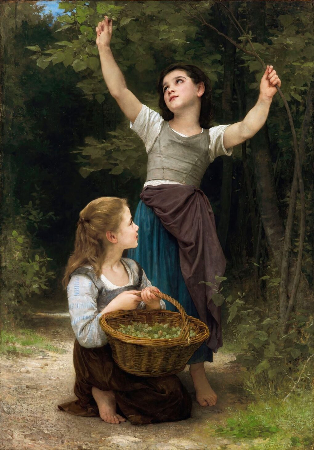 Hazelnut Harvest – William Bouguereau