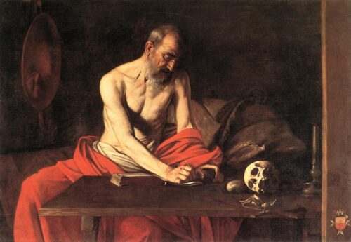 Saint Jerome Writing – Caravaggio Caravaggio