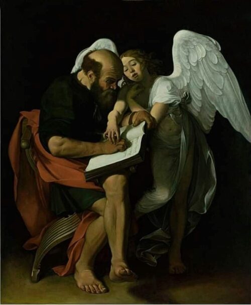 Saint Matthew and the Angel – Caravaggio Caravaggio