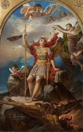 Saint Michael Overcoming the Demon – Charles Meynier Charles Meynier