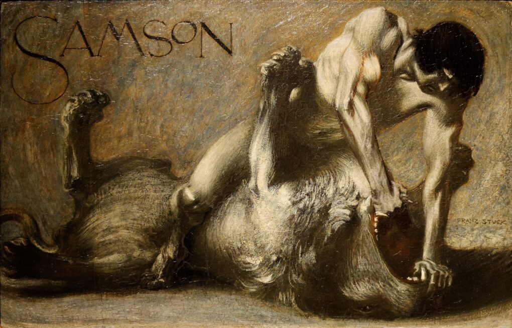 Samson. The Struggle with the Lion – Franz Von Stuck